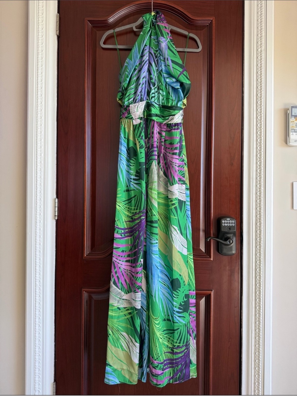 Zara Multicolor Tropical Halter Jumpsuit 🌴Size: Small - Picture 6 of 11